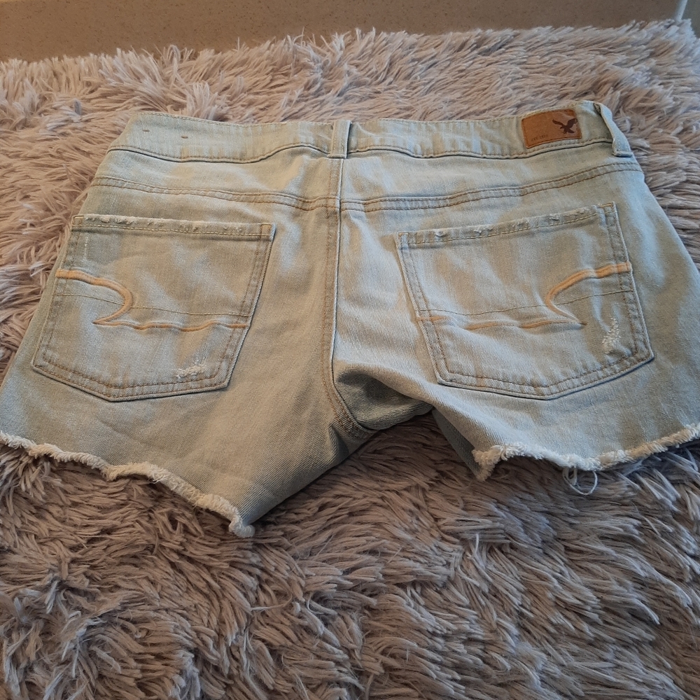 American Eagle Jean Shorts Stretch Size 8 - Picture 10 of 12